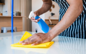 A person Cleaning