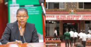 A photo collage of AG Dorcas Agik and the Office of the Attorney General. PHOTO/Courtesy.
