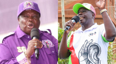 A photo collage of COTU Secretary General Francis Atwoli and former DP Rigathi Gachagua. PHOTO
