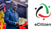 A photo collage of Treasury CS John Mbadi and eCitizen platform logo.PHOTO/Mbadi X/ Kenya National Library