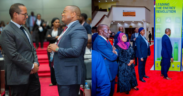 Amsons Group MD Edha Nahdi describes Tanzania’s capital fuse with Kenya’s industrial spirit as a potent transformative ingredient for regional economic growth during Tanzania-Kenya Business Forum attended by Presidents Samia Suluhu and William Ruto in Dar es Salaam. PHOTO/Amsons Group