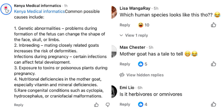 Reactions on Facebook