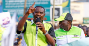DCP Deputy Party Leader Cleophas Malala addressing a crowd alongside DCP Party Leader Rigathi Gachagua in Trans Nzoia County on July 4, 2025. Photo Cleophas Malala
