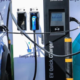 A vehicle is being recharged. Photo/ Kenya Power