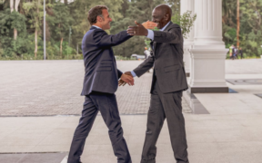 French President Emmanuel Macron has arrived at State House, Nairobi, for the Africa Forward Summit and was welcomed by President William Ruto.