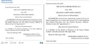 GAZETTE NOTICE