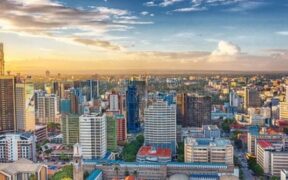 Aerial view of Nairobi downtown Kenya. PHOTO/ Africa France Summit