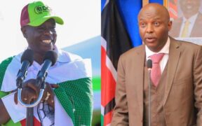 A photo collage of DCP Party leader Rigathi Gachagua and Murang'a Governor Irungu Kang'ata. PHOTO/ Gachagua X/ Murang'a County