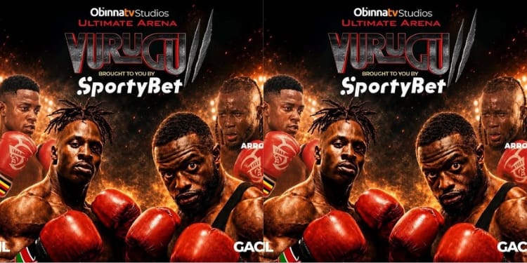 A collage of the poster of the boxing match PHOTO/Obinna IG