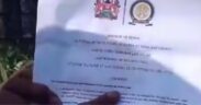 A screenshot of the papers the man allege is a court judgement PHOTO/FB