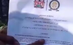 A screenshot of the papers the man allege is a court judgement PHOTO/FB