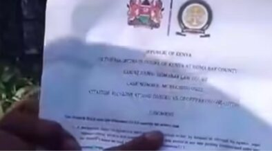 A screenshot of the papers the man allege is a court judgement PHOTO/FB