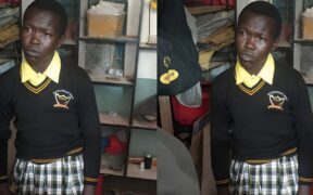 The man in school uniform PHOTO/FB