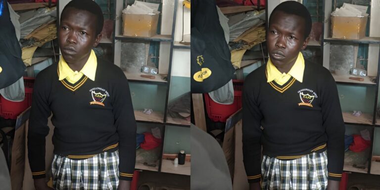 The man in school uniform PHOTO/FB
