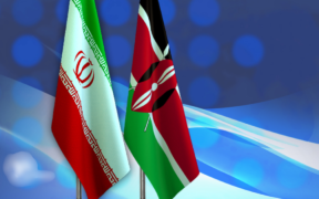 Iran and Kenya Flag