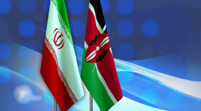 Iran and Kenya Flag
