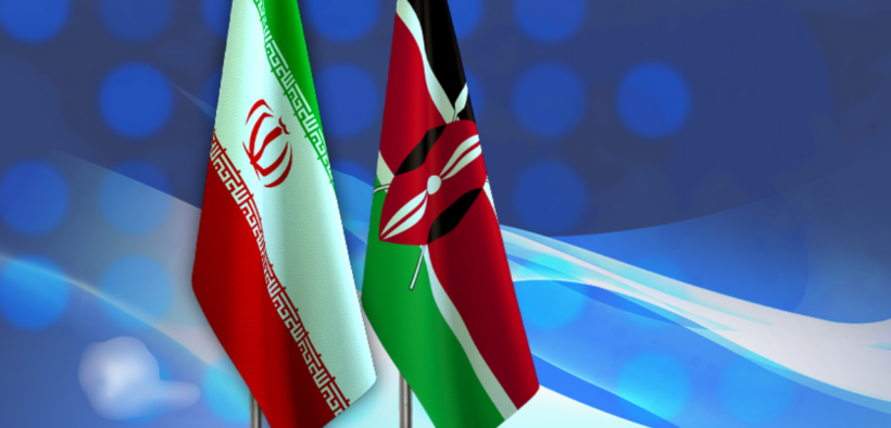 Iran and Kenya Flag