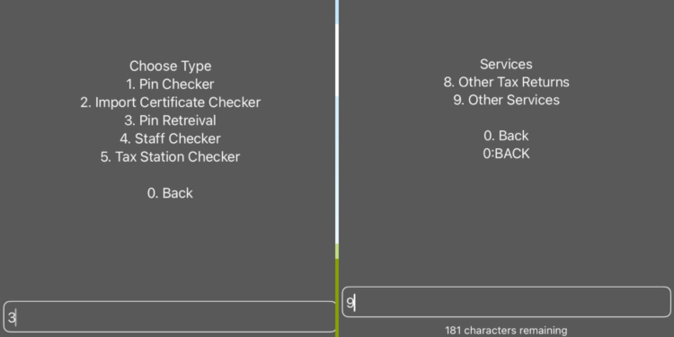 Screenshot of the KRA Pin retrieval process. Photo/ KRA Care / X