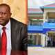 A photo collage of Kenyatta National Hospital CEO Dr. Richard Lesiyampe and KNH entrance. PHOTO/ Daily Nation/KNH Facebook.