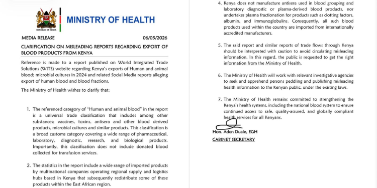 Ministry of Health Notice