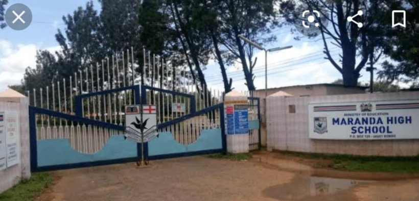 Maranda High School gate. Photo/ Maranda High School / FB