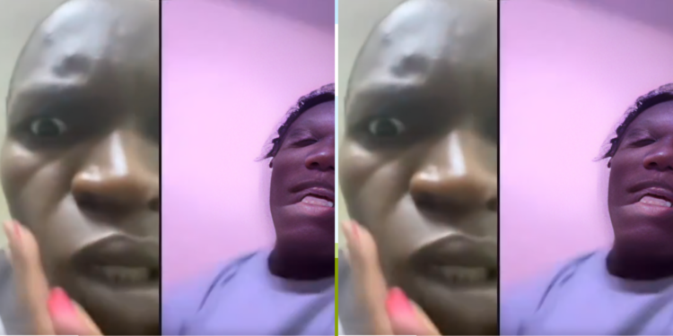 Screengrab of the tiktok live between Majembe and Mbavu . Photo / majembe
