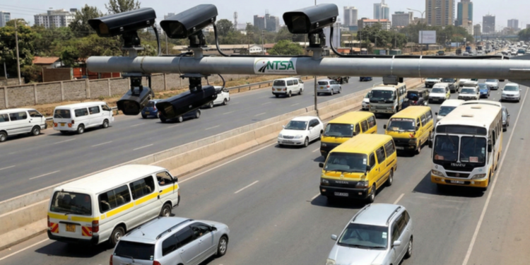 NTSA officer insecting a vehicle. Photo/ NTSA