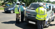 NTSA officer insecting a vehicle. Photo/ NTSA