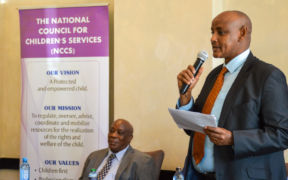 National Council for Children’s Services CEO Abdinoor Mohamed speaking during a past event. PHOTO/NCCS.