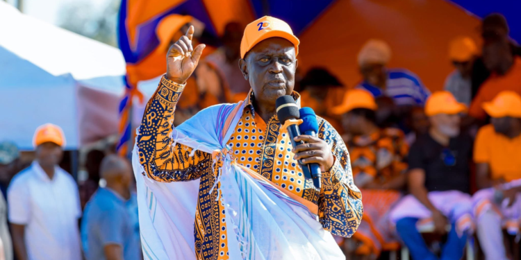 ODM Party leader Oburu Oginga while the presiding over the ODM Party Central Committee Meeting on April 16,2025 PHOTO/OCS