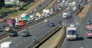 Past traffic that affected traffic on the Nairobi-bound and Thika-bound service lanes. PHOTO/KeNHA