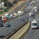Past traffic that affected traffic on the Nairobi-bound and Thika-bound service lanes. PHOTO/KeNHA