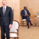 President Ruto together with Azerbaijan President IIham Aliyev at the Baku Olympic Stadium on May 17,2026 PHOTO/PCS