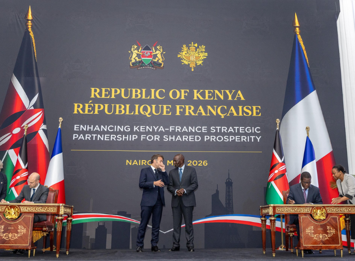 President William Ruto held talks with President Emmanuel Macron of France and witnessed the signing of 11 instruments between our two nations at State House, Nairobi, on Sunday, May 10. 2026.