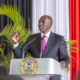 President William Ruto speaking during a meeting with representatives of the Kenyan diaspora from 40 countries, State House, Nairobi. PHOTO/PCS.
