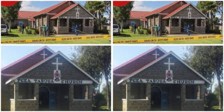 PCEA Tabuga Church in Lanet, Bahati Constituency, where Rev Julius Ndumia was killed on Sunday, May 3, 2026. PHOTO/UGC