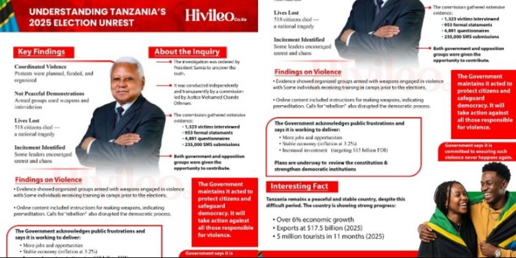 Infographics on Tanzania Election