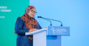 Tanzania President Samia Suluhu speaking at the Summit of Heads of State and Government on Nuclear Energy Innovation in Africa (NEISA) held on May 19, 2026. PHOTO/ Suluhu X.