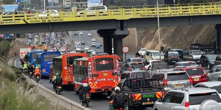 Traffic along Thika road. Photo/ file