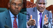 A photo collage of CBK Governor Kamau Thugge and Treasury CS John Mbadi. PHOTO/Courtesy