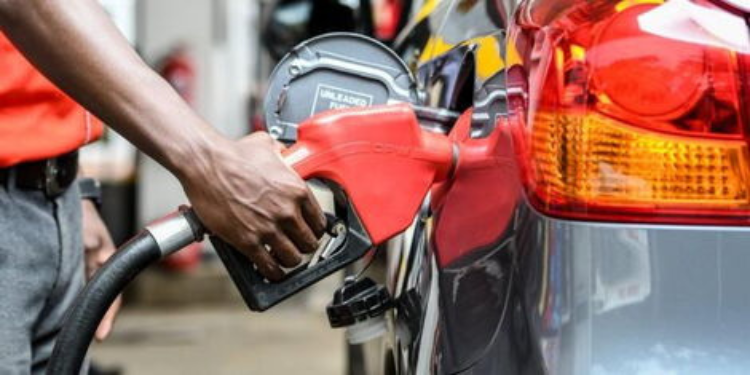 A motorist fuels at a Nairobi Petrol Station PHOTO/Nation