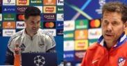 Arsenal Manager Mikel Arteta and Atletico Madrid manager Diego Simeon PHOTO/Clubs/Acc
