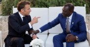French President Emmanuel Macron,Kenya President William Ruto at the G7 Summit in Italy,June 2024 PHOTO/AFP