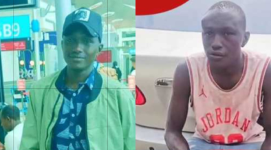 A collage of Brian Kipkoech while he was in Dubai on the streets PHOTO/FB