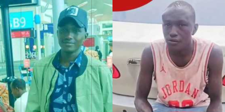 A collage of Brian Kipkoech while he was in Dubai on the streets PHOTO/FB