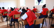 Unidentified Kenyan students captured while sitting for a previous KCSE exams. PHOTO/ File