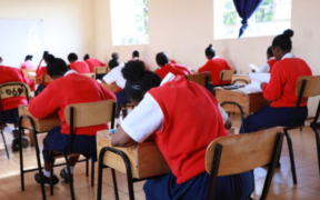 Unidentified Kenyan students captured while sitting for a previous KCSE exams. PHOTO/ File