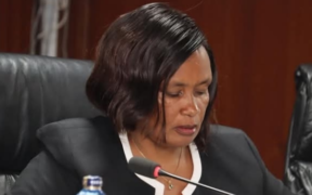 Acting CEO of the Teachers Service Commission (TSC), Ms. Eveleen Mitei, addresses the Departmental Committee on Education at Bunge Towers on Wednesday, May 13, 2026. During the session, she confirmed that the Commission will transition 20,000 intern teachers to permanent and pensionable terms in the 2026/27 Financial Year. PHOTO/ Parliament of Kenya FB