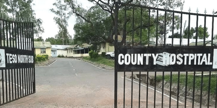 Kocholia sub-county hospital gate in Teso North Constituency PHOTO/HILTON OTENYO