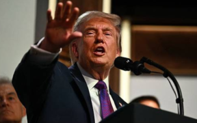 President Donald Trump Takes Questions from Press During a Healthcare Event at the White House on May 18,2026 PHOTO/AFP